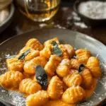 Creamy Pumpkin Gnocchi with Spinach