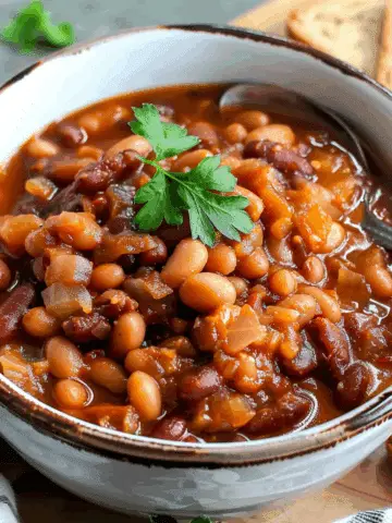 Baked Beans with Apples