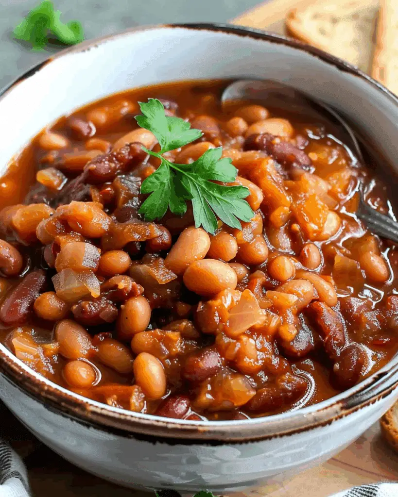 Baked Beans with Apples