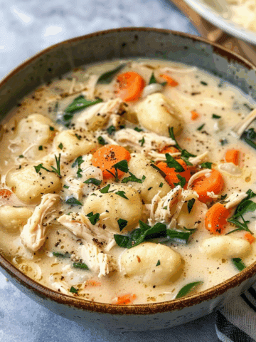 Tasty Rotisserie Chicken Gnocchi Soup