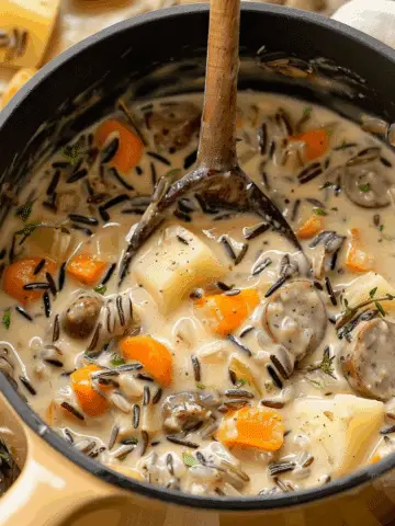 Creamy Sausage and Wild Rice Potato Chowder