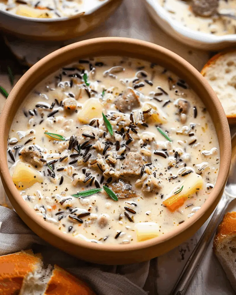 Creamy Sausage and Wild Rice Potato Chowder