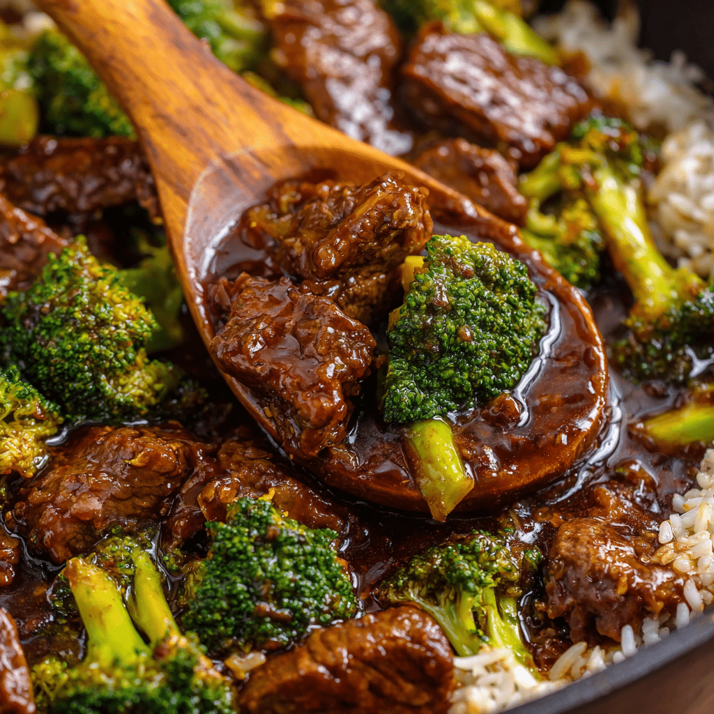 Savory Crock Pot Beef and Broccoli