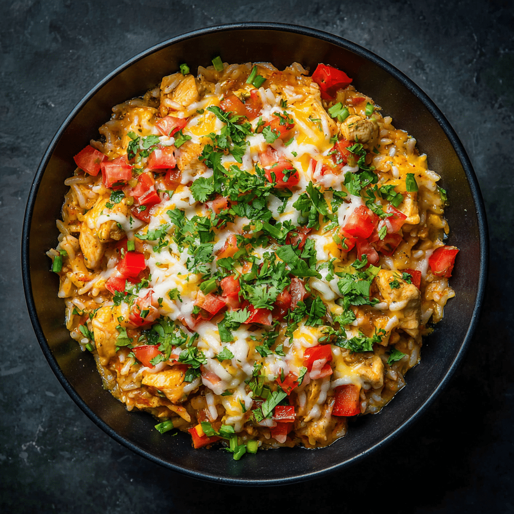Pollo Loco (Mexican Adobo Chicken with Saffron Rice and Queso)