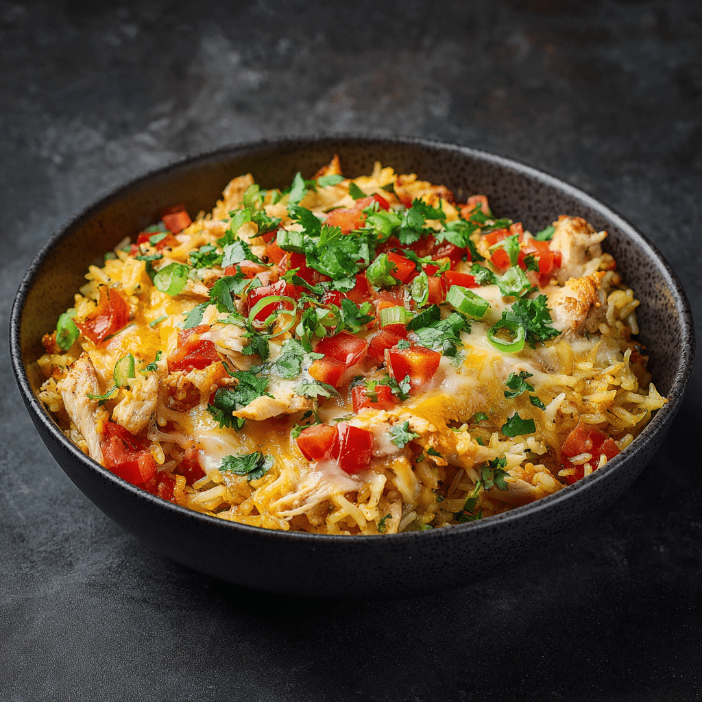 Pollo Loco (Mexican Adobo Chicken with Saffron Rice and Queso)