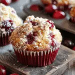 Cherry Cobbler Muffins with Streusel Topping