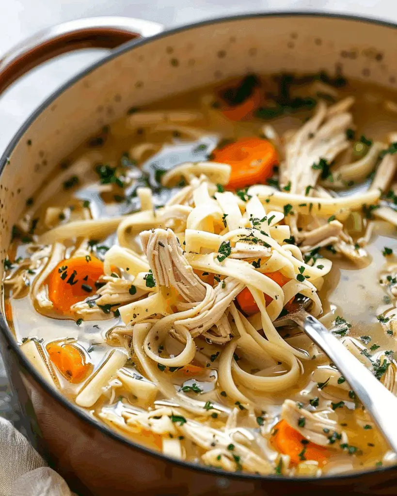 Classic Homemade Chicken Noodle Soup