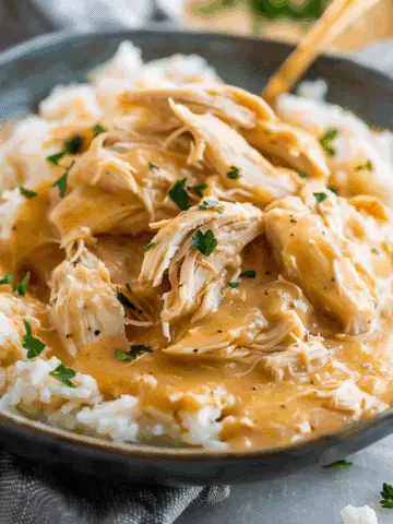 Easy Crockpot Chicken and Gravy