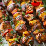 Hawaiian Chicken Skewers