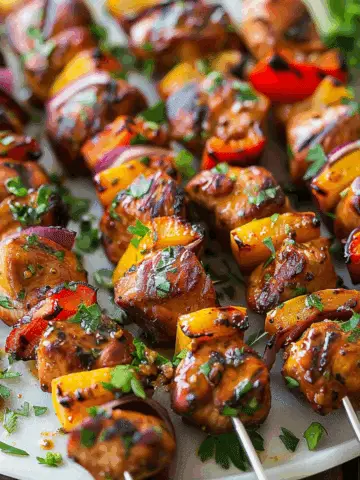 Hawaiian Chicken Skewers