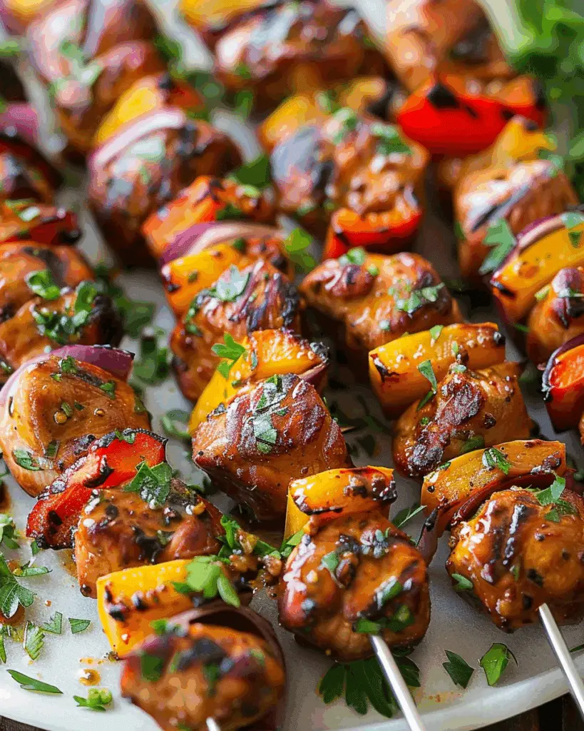 Hawaiian Chicken Skewers