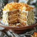 Moist Carrot Cake with Pineapple and Cream Cheese Frosting