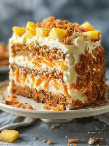 Moist Carrot Cake with Pineapple and Cream Cheese Frosting