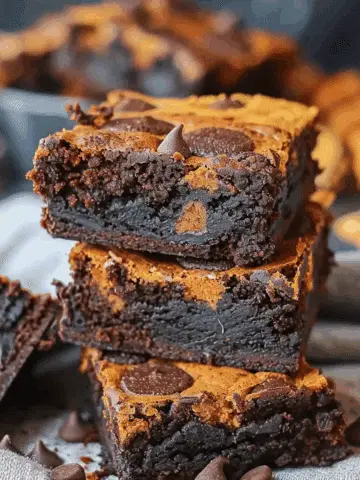 Pumpkin Cheesecake Brownies