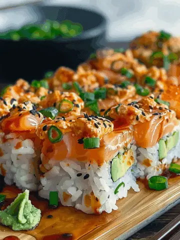 Spicy Salmon Sushi Bake
