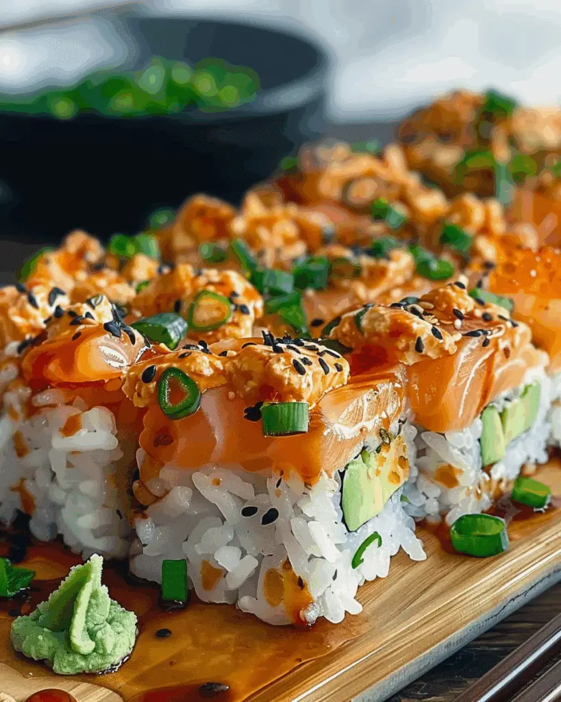 Spicy Salmon Sushi Bake
