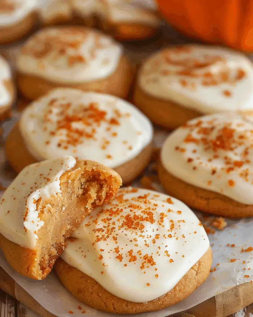 Soft Spice Sugar Cookies with Cream Cheese Frosting