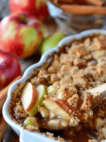 Warm Apple Pie Dip with Pecan-Graham Streusel