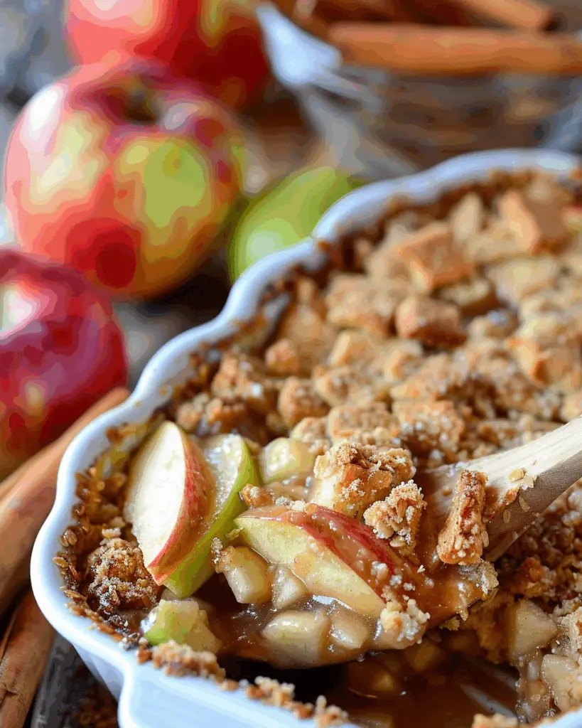 Warm Apple Pie Dip with Pecan-Graham Streusel