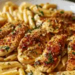 Cheesy Garlic Butter Chicken Pasta