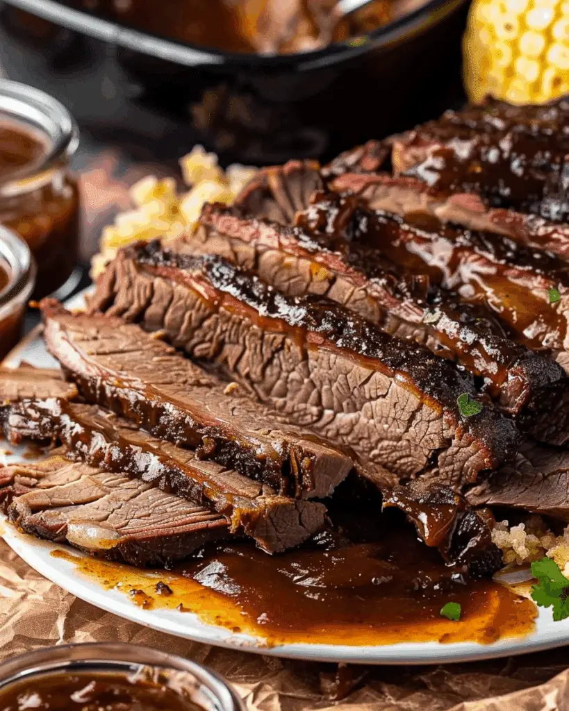 Crock Pot Brisket Recipe with BBQ Sauce
