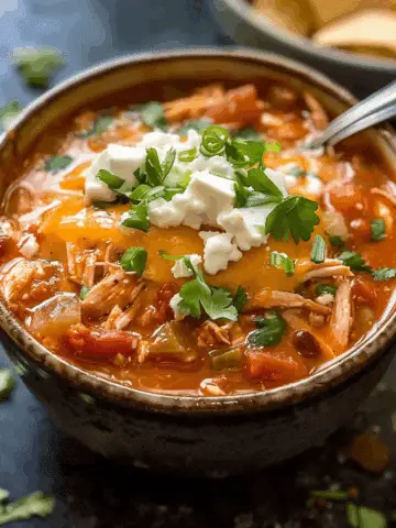Crockpot Buffalo Chicken Chili