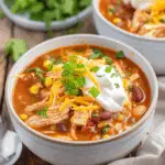 Crockpot Buffalo Chicken Chili