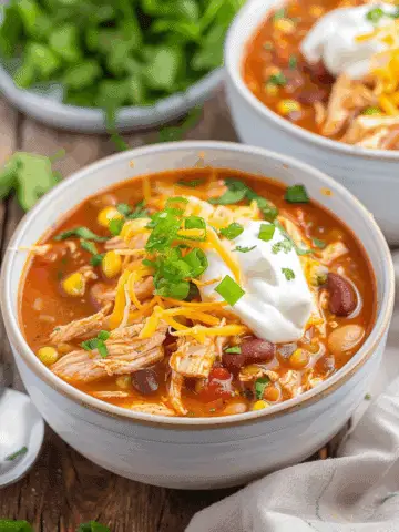 Crockpot Buffalo Chicken Chili
