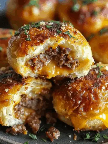 Garlic Cheeseburger Bombs