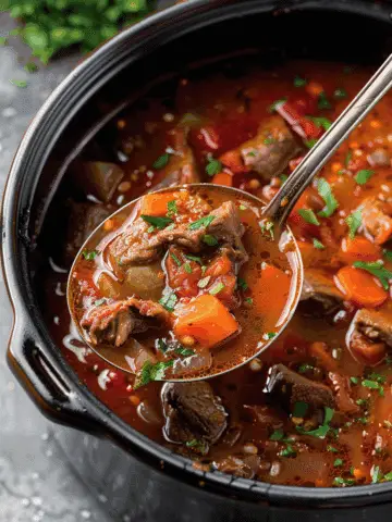 Hearty Italian-Style Beef and Vegetable Soup