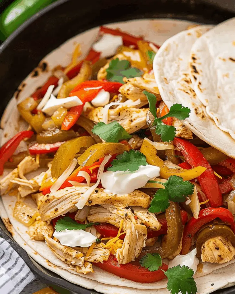 Slow Cooker Chicken Fajitas