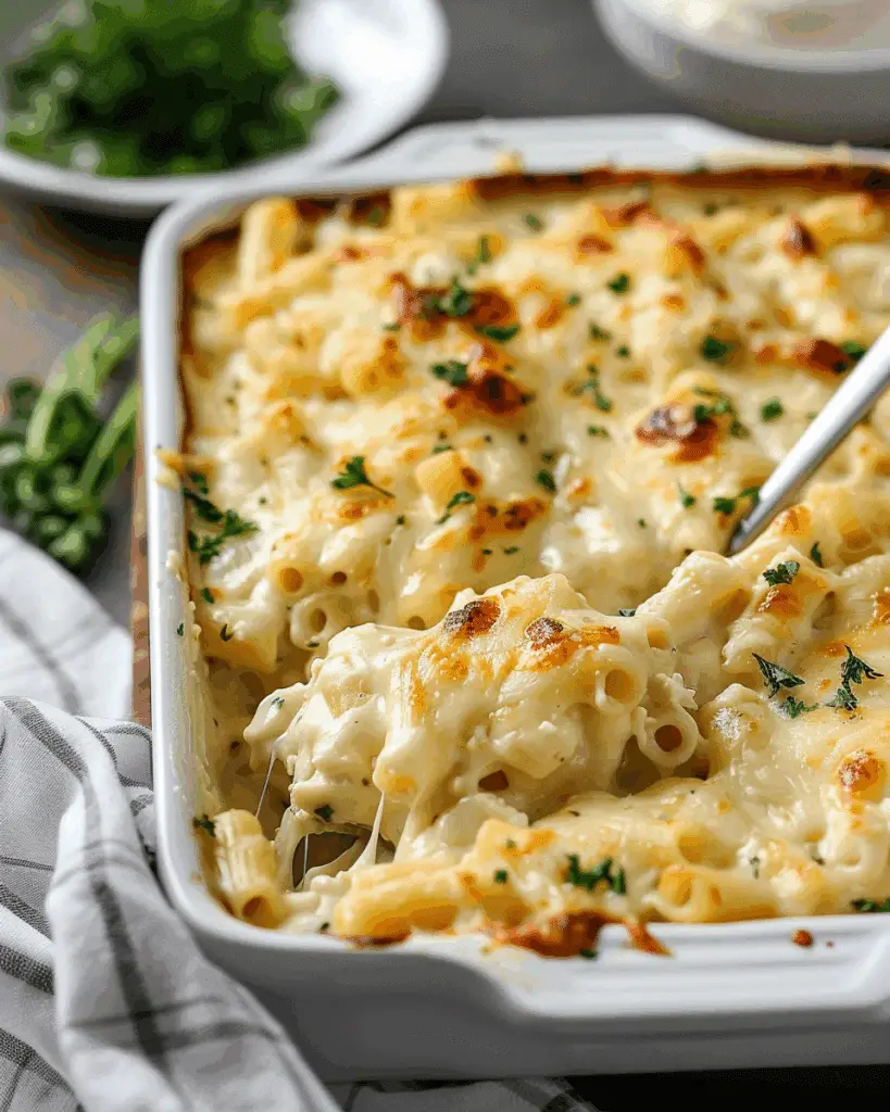 Chicken Alfredo Bake
