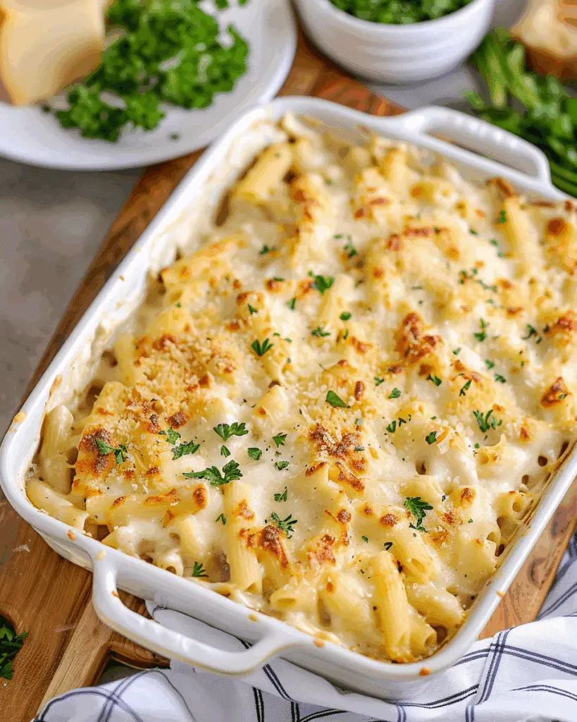Chicken Alfredo Bake