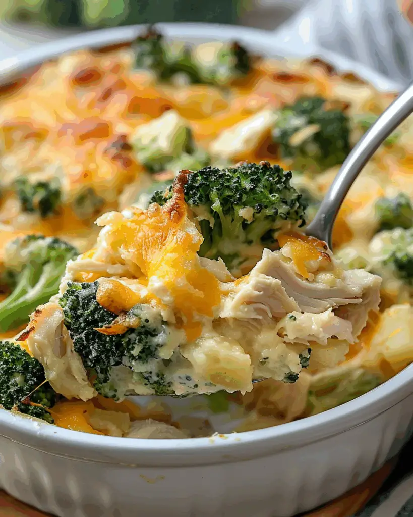 Creamy Chicken Potato Broccoli Casserole