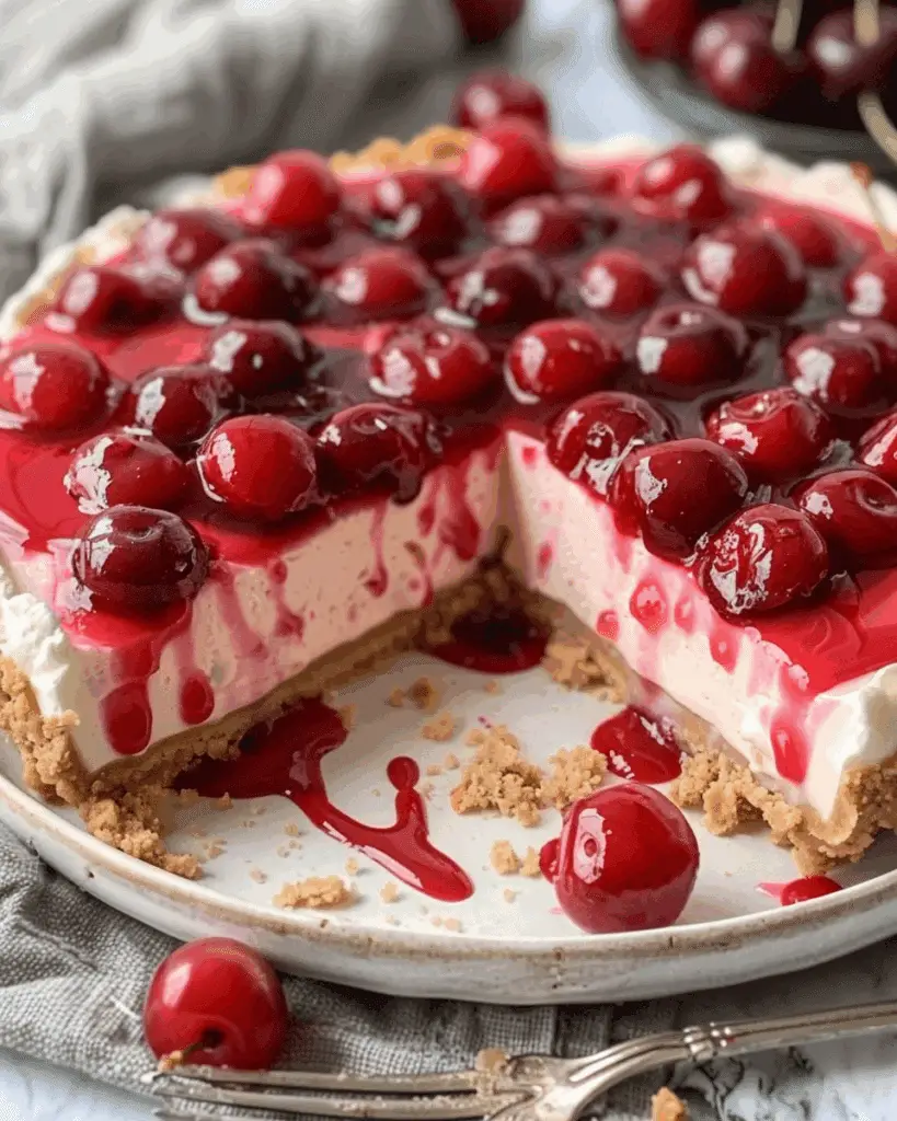 No-Bake Cherry Cheesecake