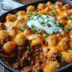 Sloppy Joe Tater Tot Casserole