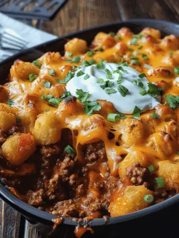 Sloppy Joe Tater Tot Casserole