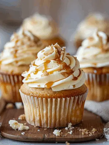 Spiced Apple Cupcakes with Caramel Buttercream