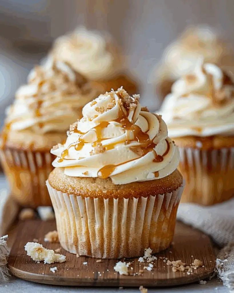 Spiced Apple Cupcakes with Caramel Buttercream