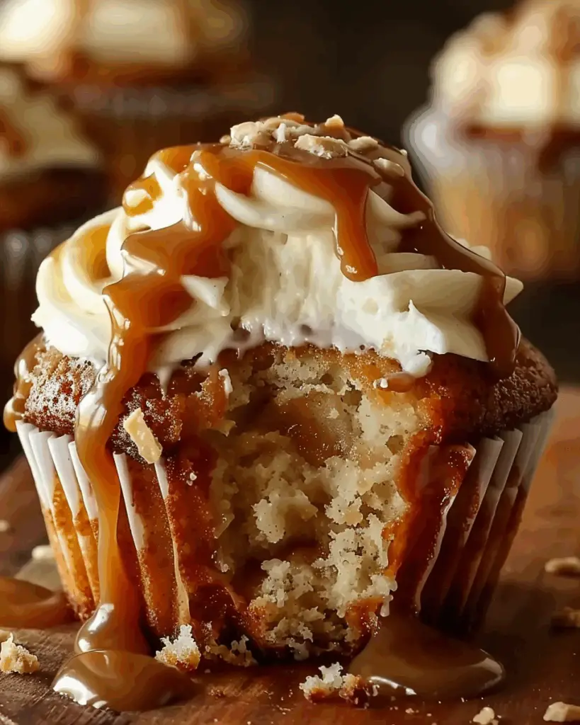 Spiced Apple Cupcakes with Caramel Buttercream