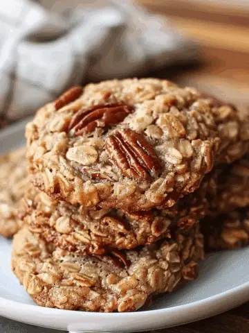 Chewy Oatmeal Pecan Cookies