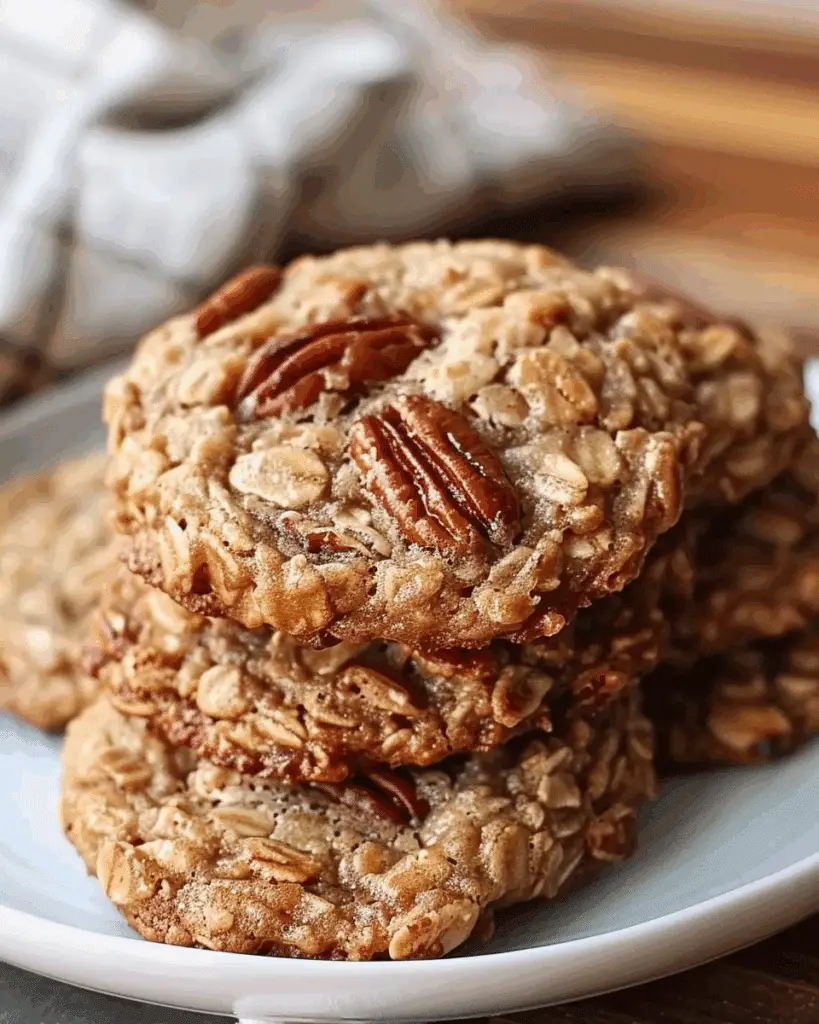 Chewy Oatmeal Pecan Cookies