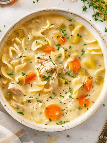 Creamy Chicken Noodle Soup