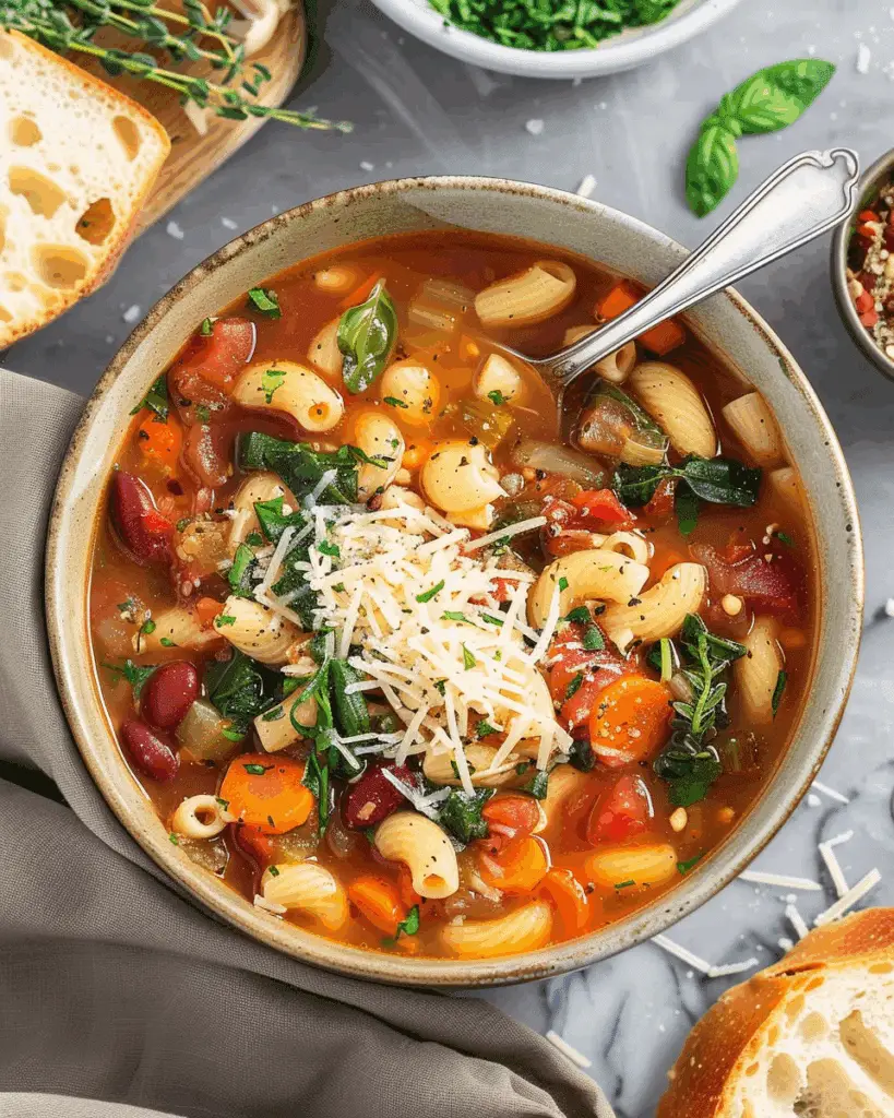 Hearty Italian Minestrone Soup