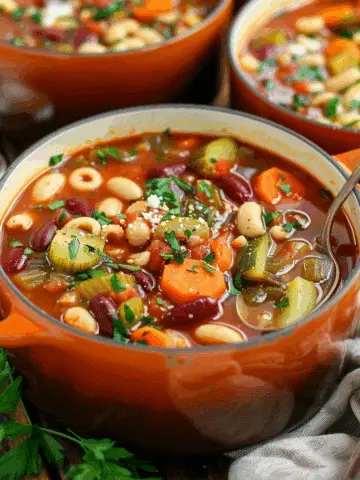 Hearty Italian Minestrone Soup