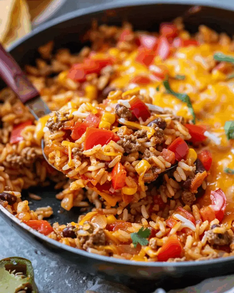 One‑Pan Taco Rice Dinner