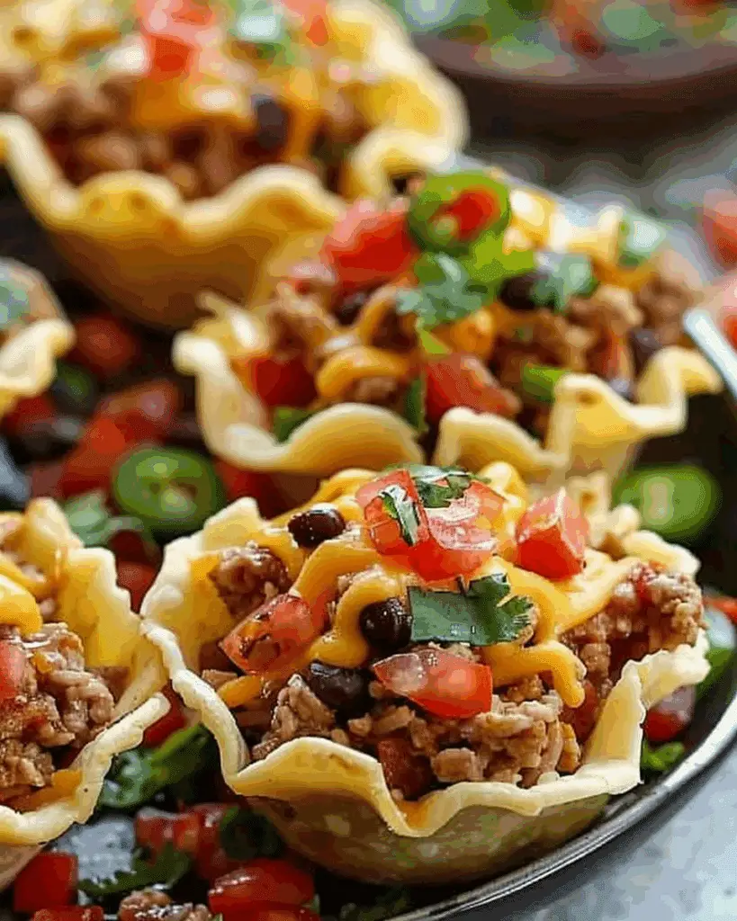 Taco Ranch Phyllo Tart Bites