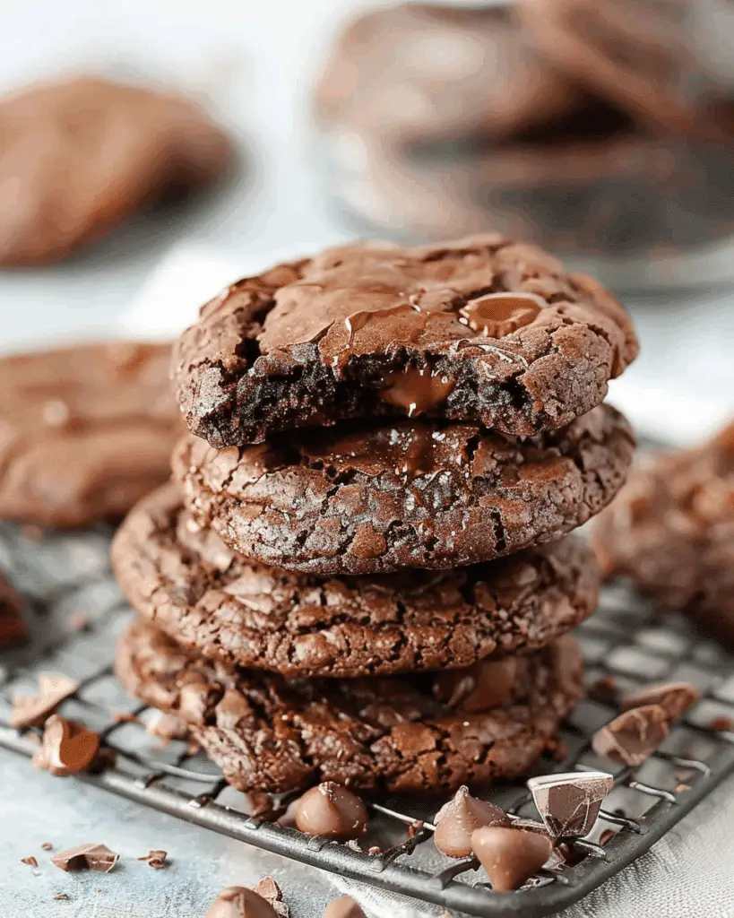 Fudgy Brownie Mix Cookies