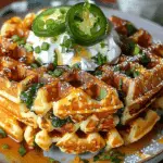 Cheddar Jalapeño Cornbread Waffles: A Flavorful Twist on a Classic