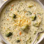 High Protein Broccoli Cheddar Soup